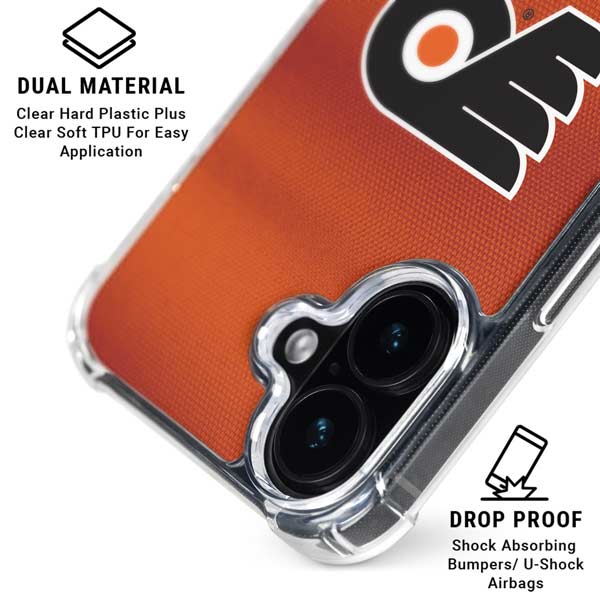 NHL Philadelphia Flyers Alternate Jersey iPhone 17 Clear Case