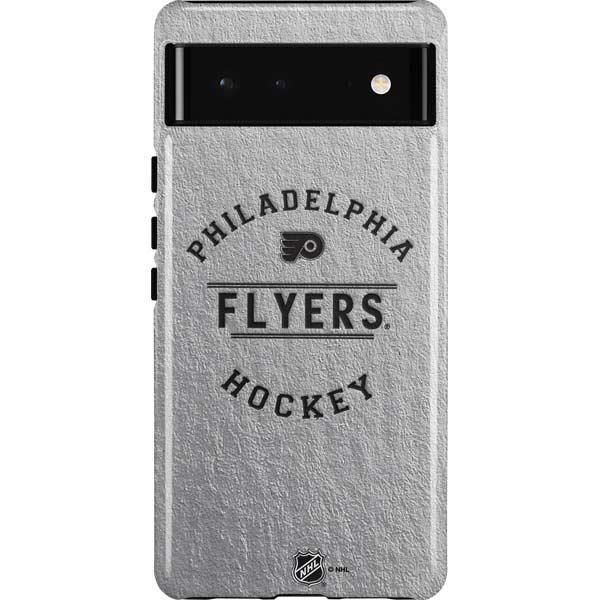 NHL Philadelphia Flyers Black Text Pixel Cases