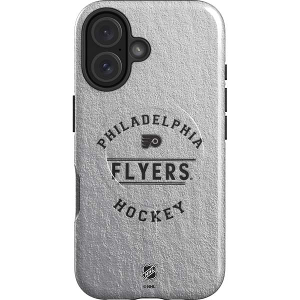 NHL Philadelphia Flyers Black Text iPhone 16 Magsafe Impact Case