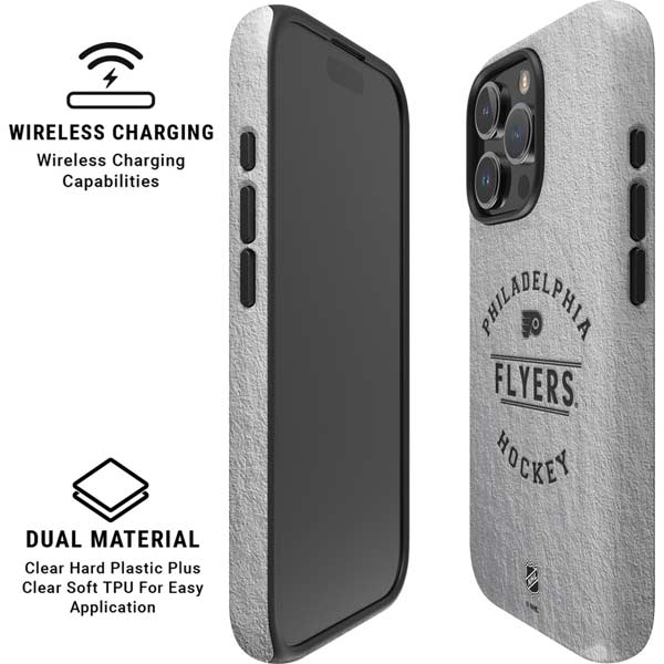 NHL Philadelphia Flyers Black Text iPhone 16 Pro Max Magsafe Impact Case