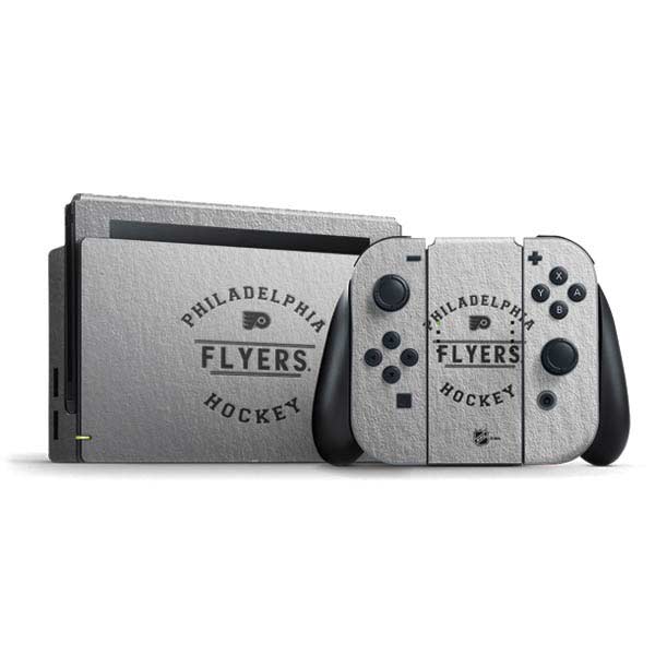 NHL Philadelphia Flyers Black Text Nintendo Skins