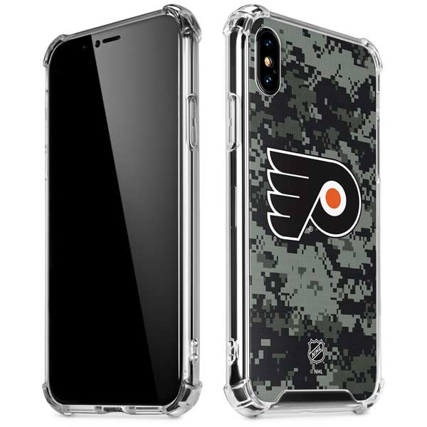 NHL Philadelphia Flyers Camo iPhone X/XS Clear Case