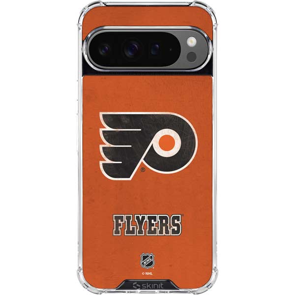 NHL Philadelphia Flyers Distressed Google Pixel 10 Pro XL Clear Case