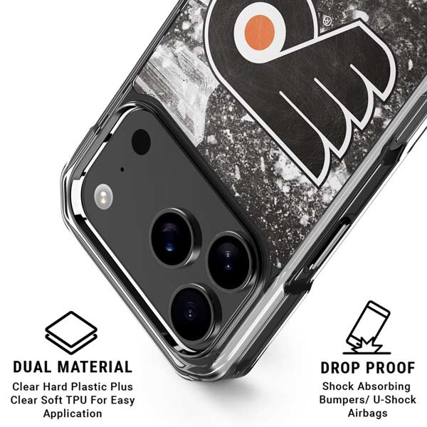 NHL Philadelphia Flyers Frozen iPhone 17 Pro Clear Case