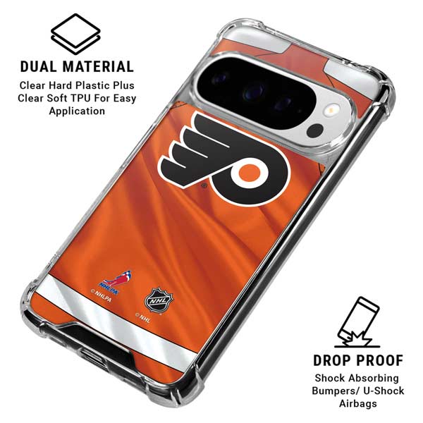 NHL Philadelphia Flyers Jersey Google Pixel 10 Pro Clear Case