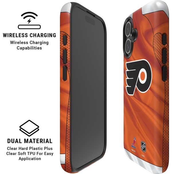 NHL Philadelphia Flyers Jersey iPhone 16 Magsafe Impact Case