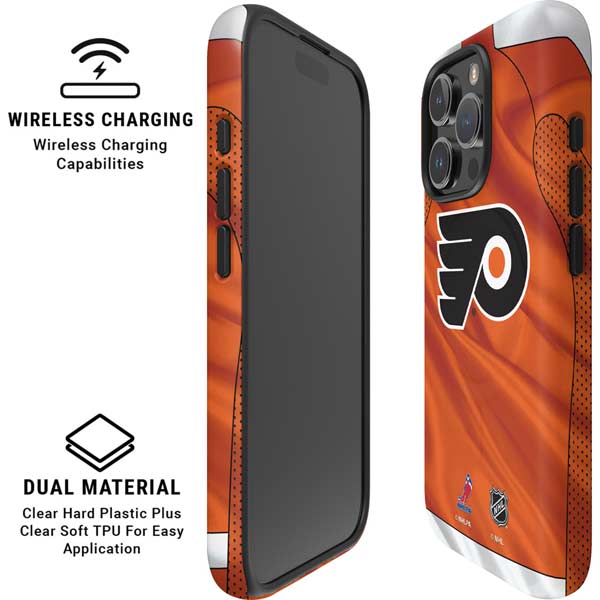 NHL Philadelphia Flyers Jersey iPhone 16 Pro Max Magsafe Impact Case