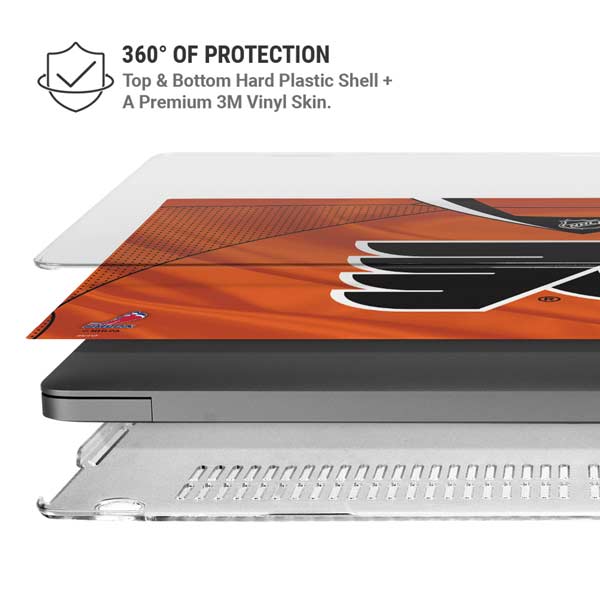 NHL Philadelphia Flyers Jersey MacBook Pro 14in (2021-24) Case plus Skin