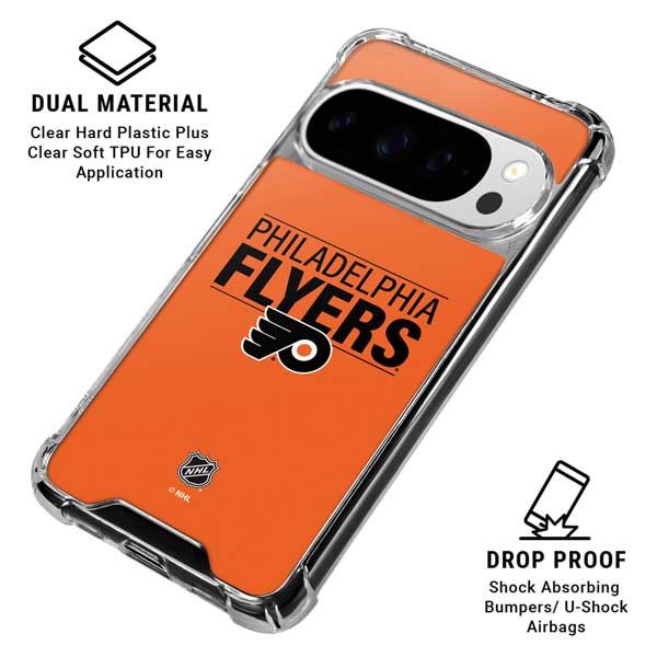 NHL Philadelphia Flyers Lineup Google Pixel 10 Pro Clear Case