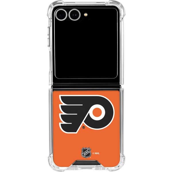 NHL Philadelphia Flyers Logo Galaxy Z Flip7 Clear Case