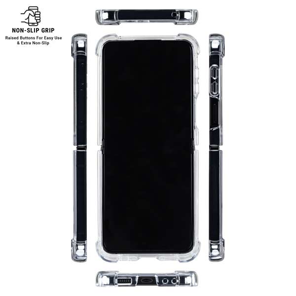 NHL Philadelphia Flyers Logo Galaxy Z Flip7 Clear Case