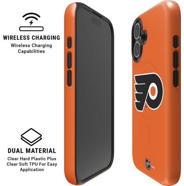 NHL Philadelphia Flyers Logo iPhone 16 Magsafe Impact Case