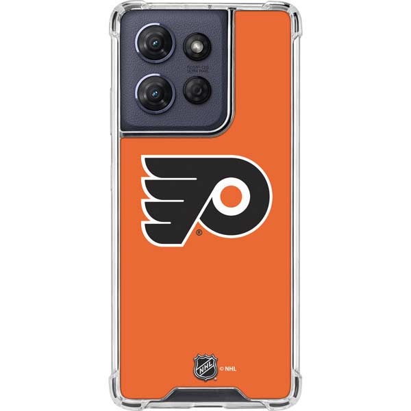 NHL Philadelphia Flyers Logo Moto G 5G (2025) Clear Case