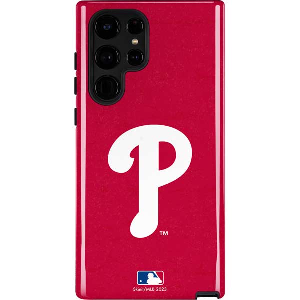MLB Philadelphia Phillies - Solid Distressed Galaxy Cases