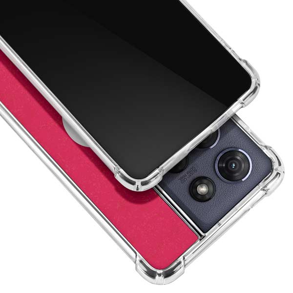 MLB Philadelphia Phillies - Solid Distressed Moto G Stylus 5G (2025) Clear Case