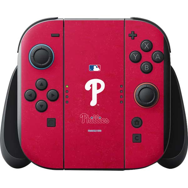 MLB Philadelphia Phillies - Solid Distressed Nintendo Switch 2 (2025) with Joy-Con Skin