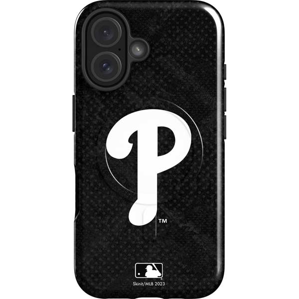 MLB Philadelphia Phillies Dark Wash iPhone 16 Magsafe Impact Case