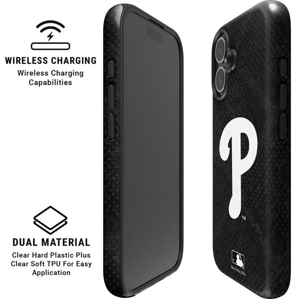 MLB Philadelphia Phillies Dark Wash iPhone 16 Magsafe Impact Case