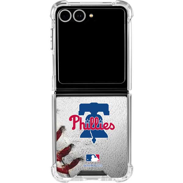 MLB Philadelphia Phillies Game Ball Galaxy Z Flip7 Clear Case
