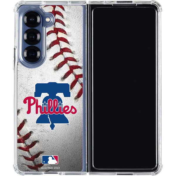 MLB Philadelphia Phillies Game Ball Galaxy Z Fold7 Clear Case