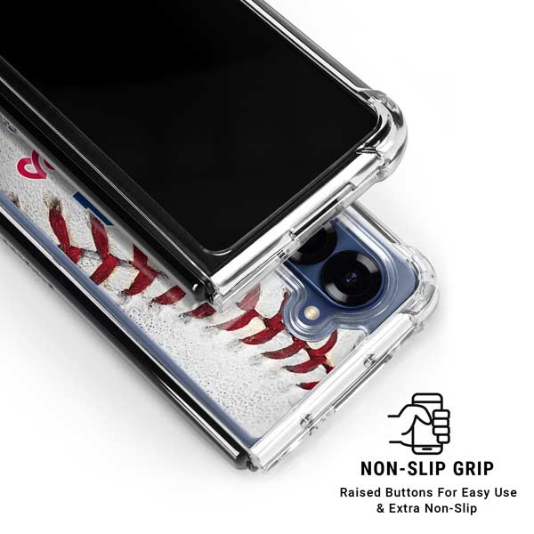 MLB Philadelphia Phillies Game Ball Galaxy Z Fold7 Clear Case