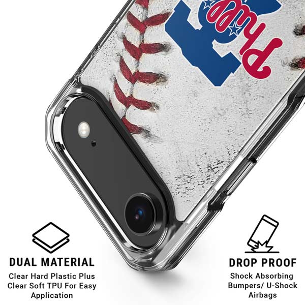 MLB Philadelphia Phillies Game Ball iPhone 17 Air Clear Case