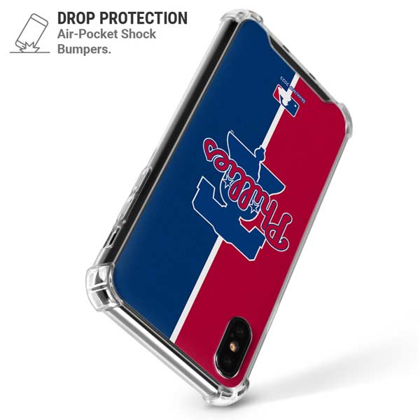 MLB Philadelphia Phillies Split iPhone X/XS Clear Case