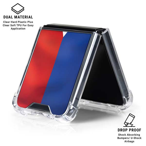 Philippines Flag Galaxy Z Flip7 Clear Case