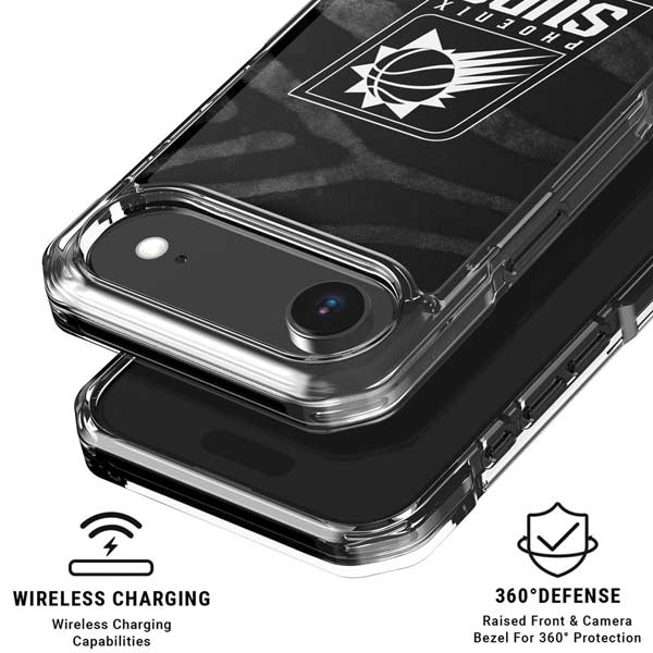 NBA Phoenix Suns Black Animal Print iPhone 17 Air Clear Case