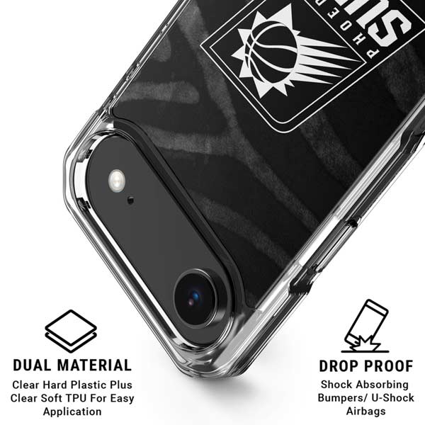 NBA Phoenix Suns Black Animal Print iPhone 17 Air Clear Case