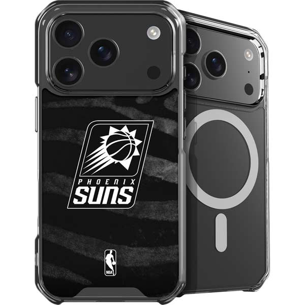 NBA Phoenix Suns Black Animal Print iPhone 17 Pro MagSafe Case