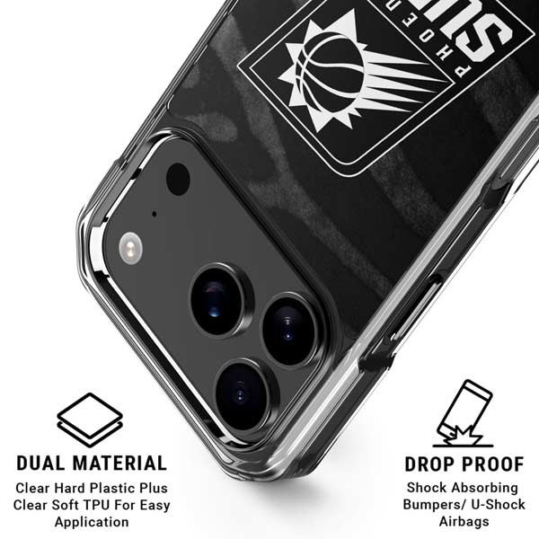 NBA Phoenix Suns Black Animal Print iPhone 17 Pro Max MagSafe Case