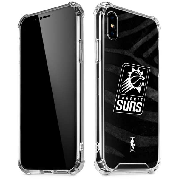 NBA Phoenix Suns Black Animal Print iPhone X/XS Clear Case