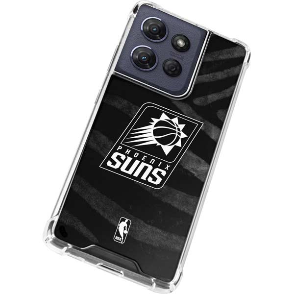 NBA Phoenix Suns Black Animal Print Moto G 5G (2025) Clear Case