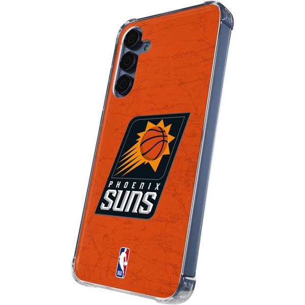 NBA Phoenix Suns Distressed Galaxy A35 5G Clear Case