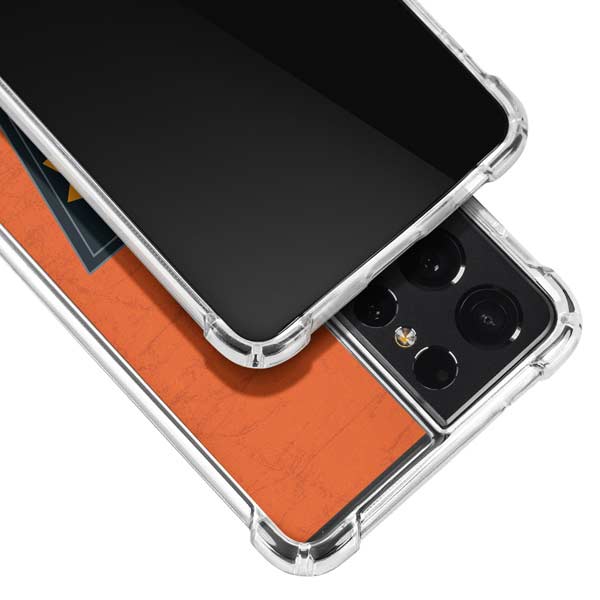 NBA Phoenix Suns Distressed Galaxy S21 Ultra 5G Clear Case