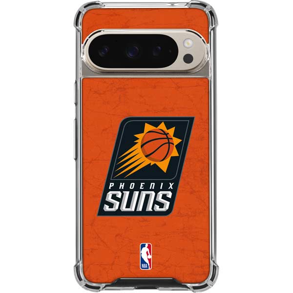 NBA Phoenix Suns Distressed Google Pixel 9 Pro XL Clear Case