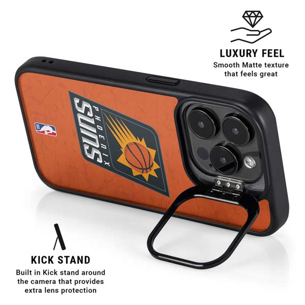 NBA Phoenix Suns Distressed iPhone 14 Pro Kickstand Case
