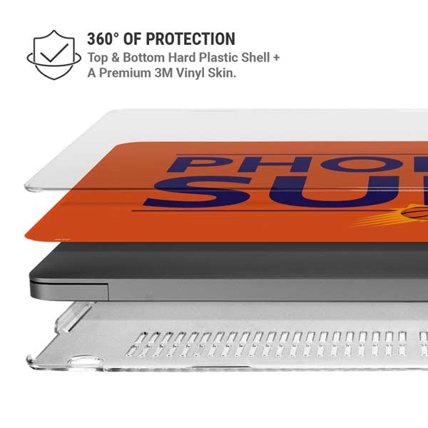 NBA Phoenix Suns Standard - Orange MacBook Pro 14in (2021-24) Case plus Skin