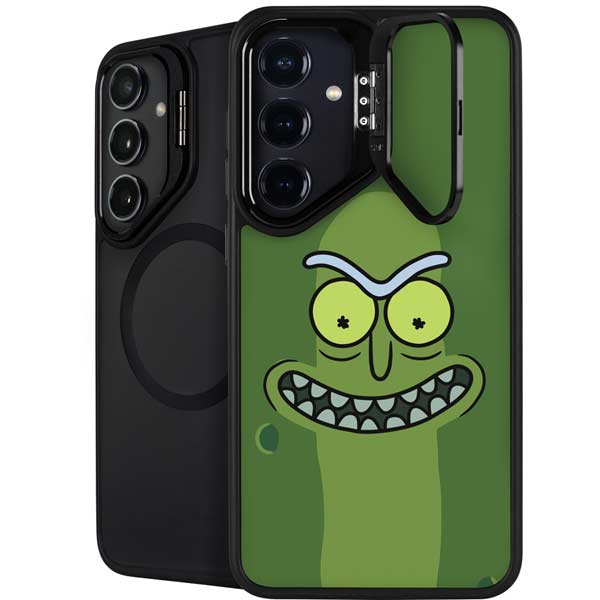 Adult Swim Rick and Morty Pickle Rick Galaxy S25 Plus Kickstand Case