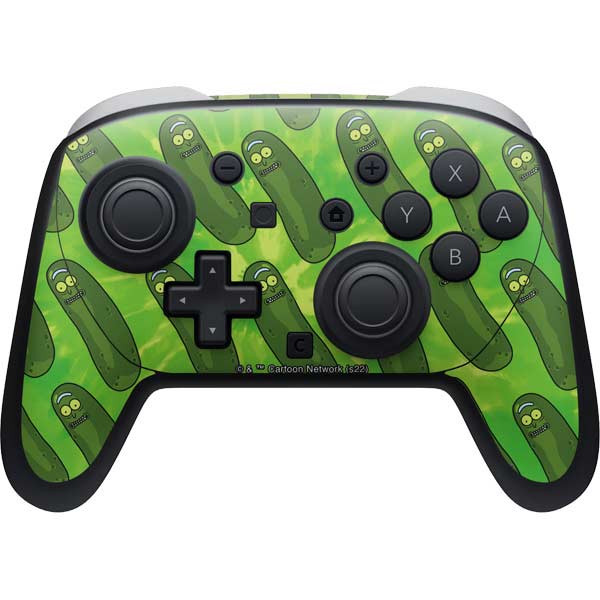 Adult Swim Rick and Morty Pickle Rick Pattern Nintendo Switch 2 (2025) Pro Controller Skin
