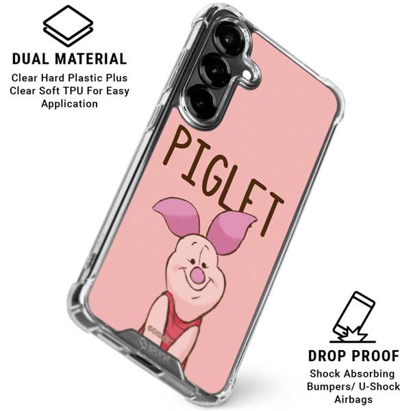 Disney Winnie the Pooh Piglet Portrait Galaxy S26 Plus Clear Case