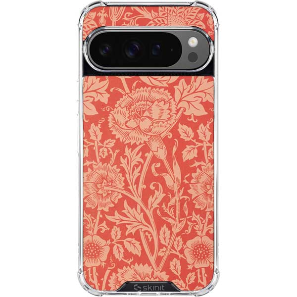 Pink & Rose by William Morris Google Pixel 10 Pro XL Clear Case