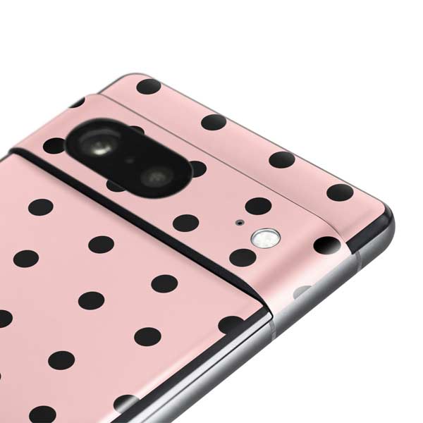 Pink and Black Polka Dots Pixel Skins