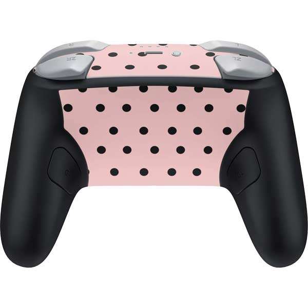 Pink and Black Polka Dots Nintendo Switch 2 (2025) Pro Controller Skin