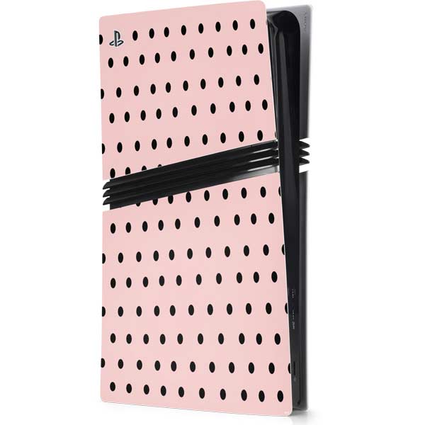 Pink and Black Polka Dots PlayStation PS5 Skins