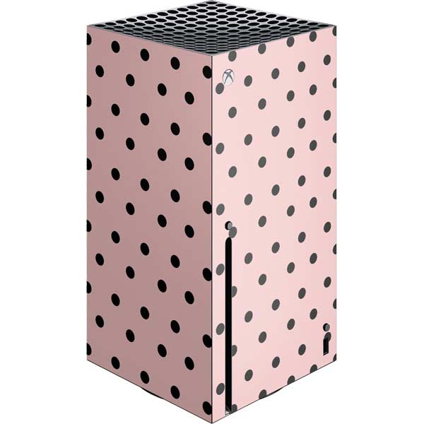 Pink and Black Polka Dots Xbox Series X Skins