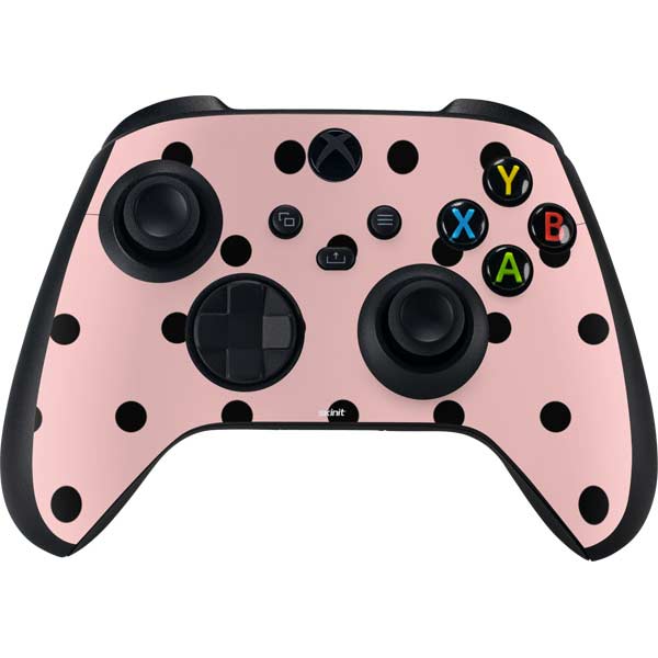 Pink and Black Polka Dots Xbox Series X Skins