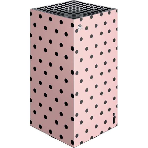 Pink and Black Polka Dots Xbox Series X Skins