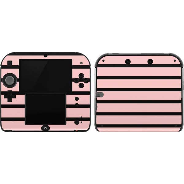 Pink and Black Stripes Nintendo Skins